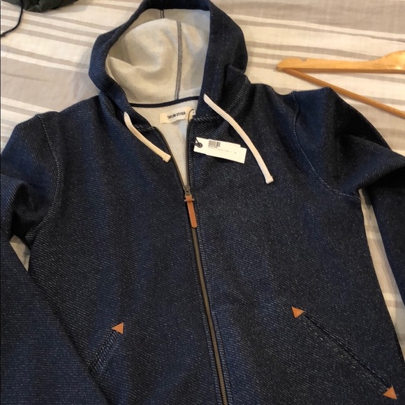 Taylor Stitch Mens Apres Hoodie Navy 